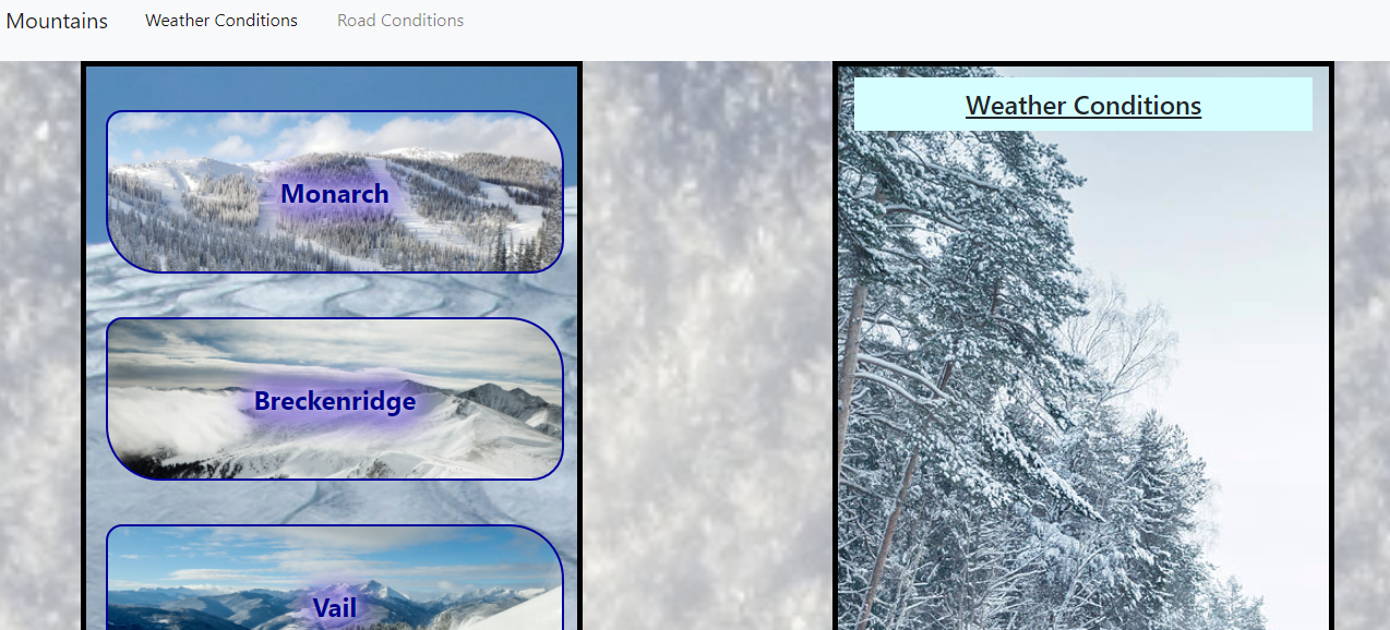 Screenshot of Deployed Weather Project